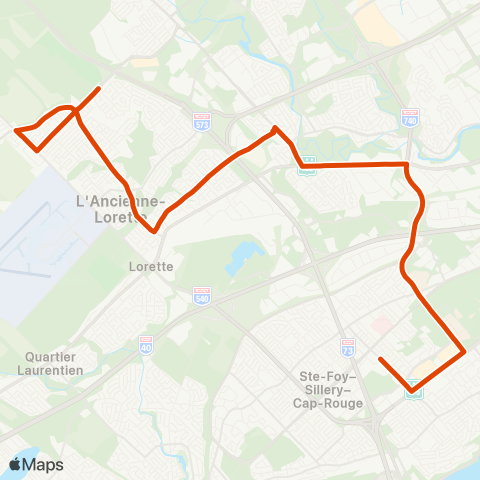 RTC Sainte-Foy Centre - l'Ancienne-Lorette map