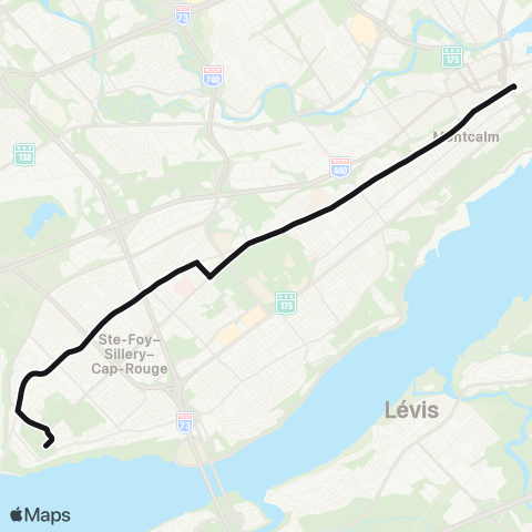 RTC Place d'Youville - Pointe-de-Sainte-Foy map