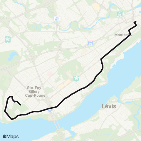 RTC - Pointe-de-Sainte-Foy map