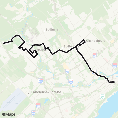 RTC - Loretteville map