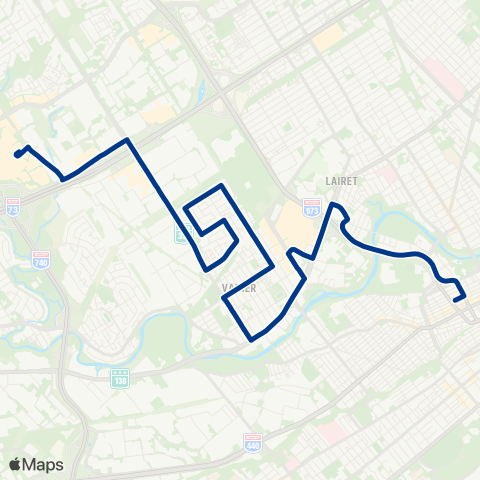 RTC Place Jacques-Cartier - Lebourgneuf map