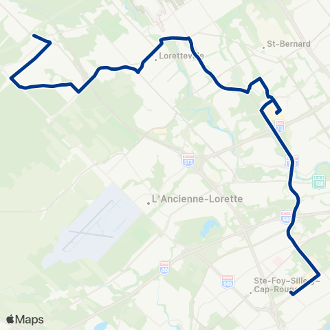 RTC Sainte-Foy Centre - Val-Bélair map