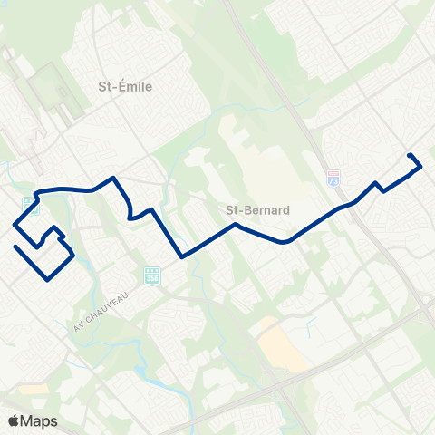 RTC Terminus Charlesbourg - Loretteville map