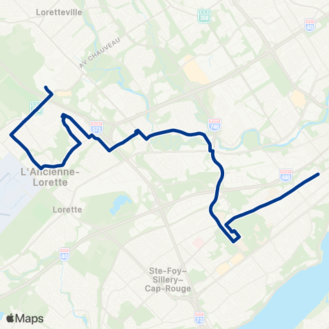 RTC Terminus les Saules / Belvédère - Chauveau map