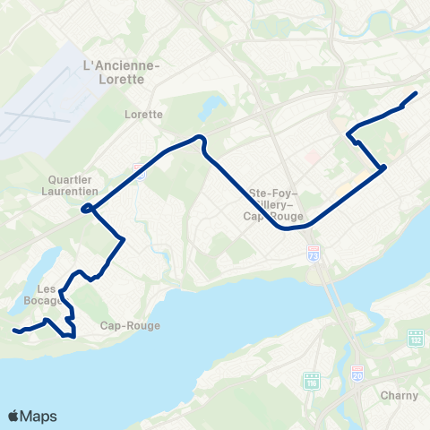 RTC Cégep Garneau - Saint-Augustin map