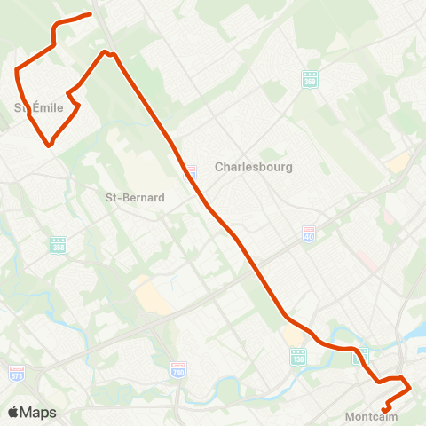 RTC Colline Parlementaire - Saint-Émile map