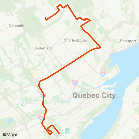 RTC Univ.Laval / Cégep Garneau - Station des Roses map