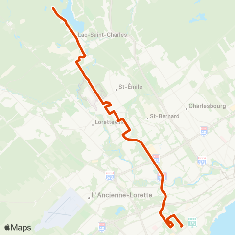 RTC Univ.Laval / Cégep Garneau - Lac-St-Charles map