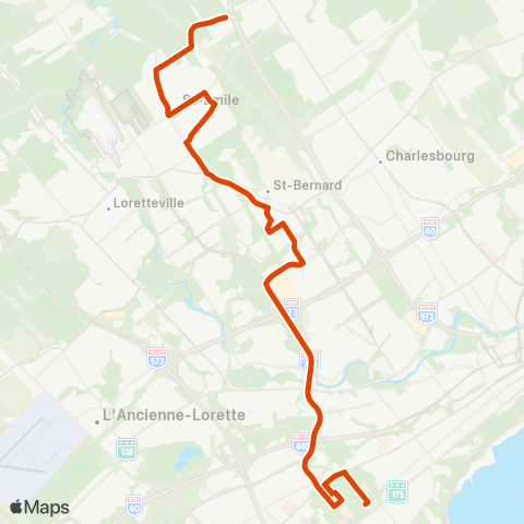 RTC Univ.Laval / Cégep Garneau - Saint-Émile map