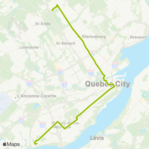 RTC Terminus de la Faune - Pointe-de-Ste-Foy map