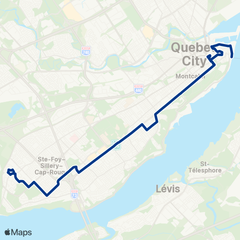 RTC Gare Fluviale - Pointe-de-Sainte-Foy map