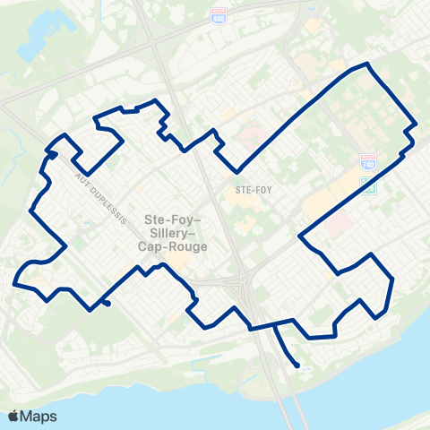 RTC St-Louis / Ste-Foy Ctre / du Versant-N. - du Versant-N. / Ste-Foy Ctre / St-Louis map