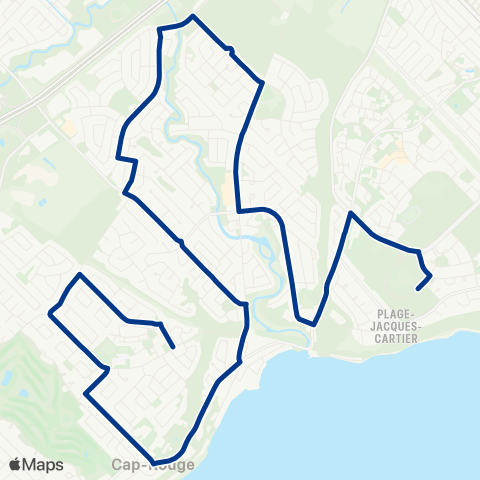 RTC Pointe-de-Sainte-Foy - Cap-Rouge map