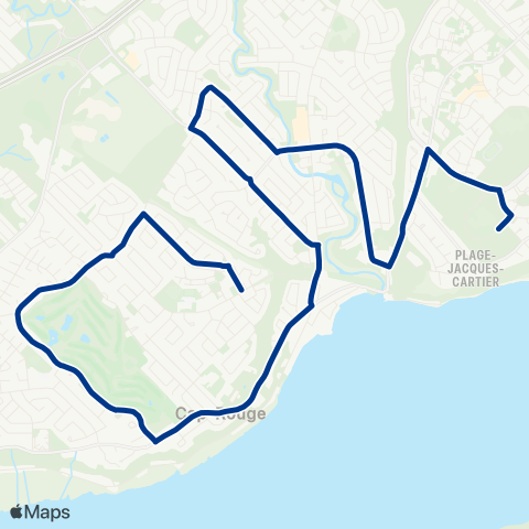RTC Pointe-de-Sainte-Foy - Cap-Rouge map