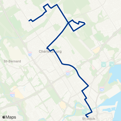 RTC Pl. Jacques-Cartier - Station des Roses map