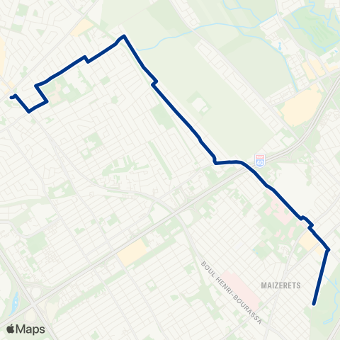 RTC Maizerets - Terminus Charlesbourg map