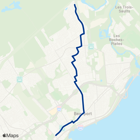 RTC Terminus Beauport - Ste-Thérèse-de-Lisieux map