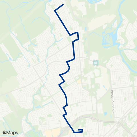 RTC Lignes scolaires École Secondaire de la Seigneurie - du Rang-St-Ignace / Forain map