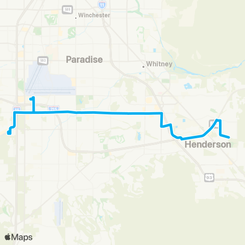 RTC Warm Springs / Lake Mead Pkwy. map