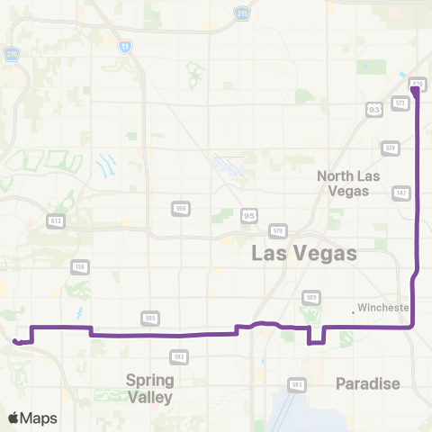 RTC Spring Mtn. / Desert Inn / Lamb map