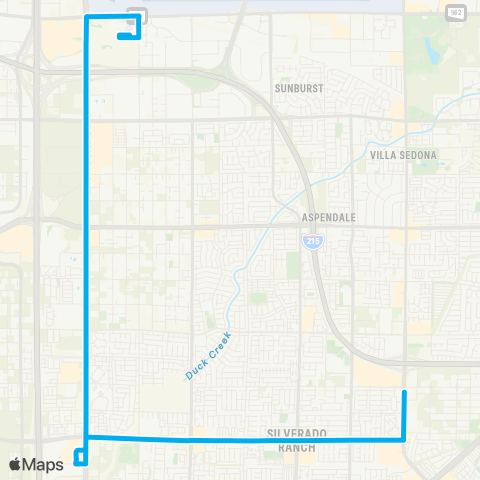 RTC Las Vegas Bl. South / Silverado Ranch map