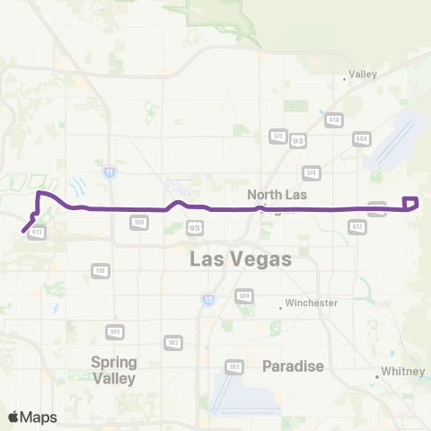 RTC Lake Mead Blvd. map