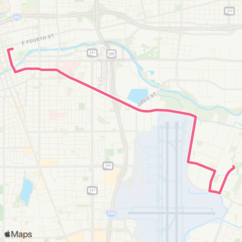 RTC Ride East Mill map