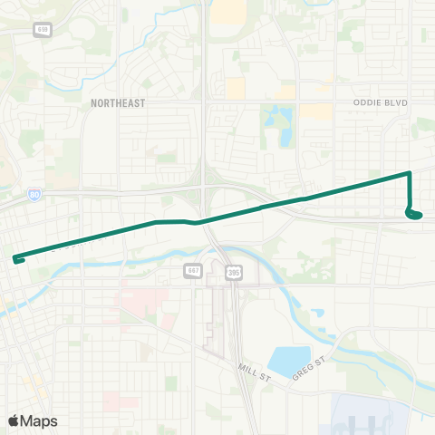 RTC Ride RTC RAPID - Lincoln Line (4th & Prater) map