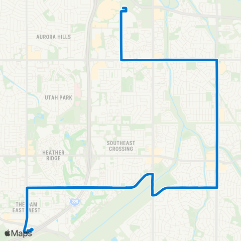 RTD Yale / Buckley map