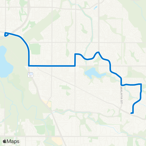 RTD Quincy Avenue map