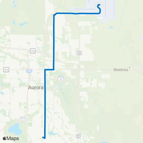 RTD Buckley / Tower DIA Limited map