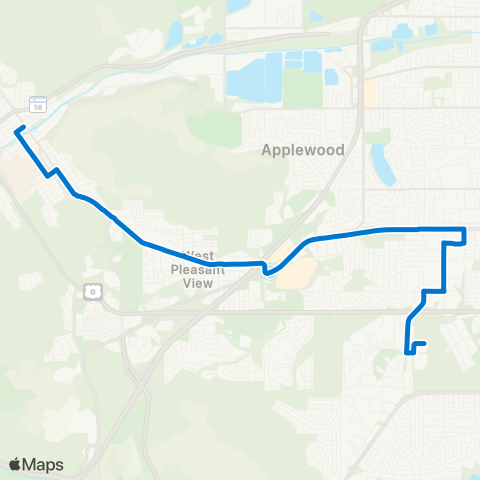 RTD Golden / Colfax map