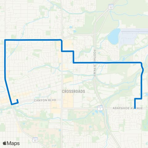 RTD Iris / Valmont map