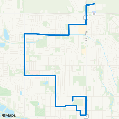 RTD Westside Crosstown map