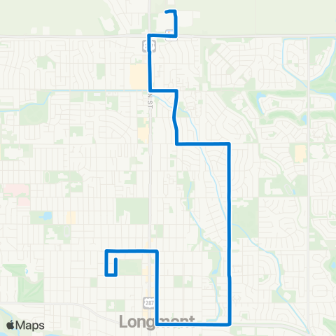 RTD Eastside Crosstown map