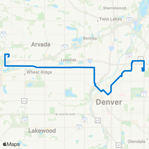 RTD 44th Avenue map