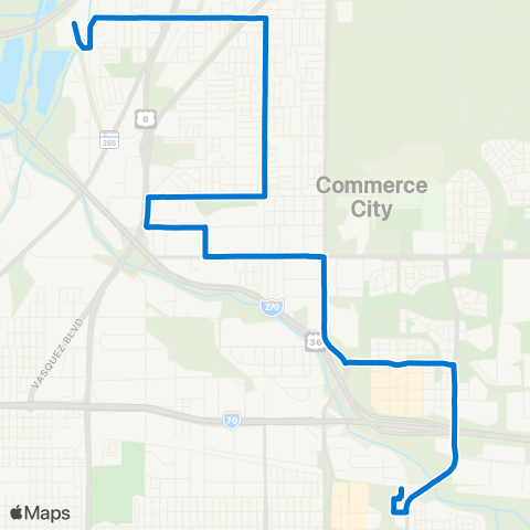 RTD Central Park / 72nd Ave Station map