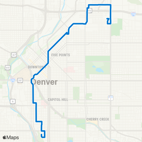 RTD Art District Connector map