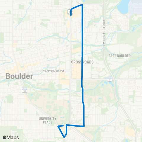 RTD 30th Street map