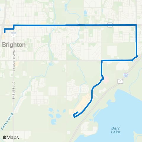 RTD Brighton map