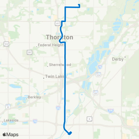 RTD North Washington map