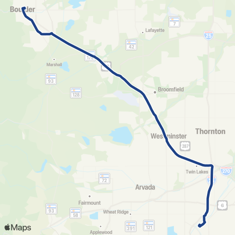RTD Denver - Boulder Station map
