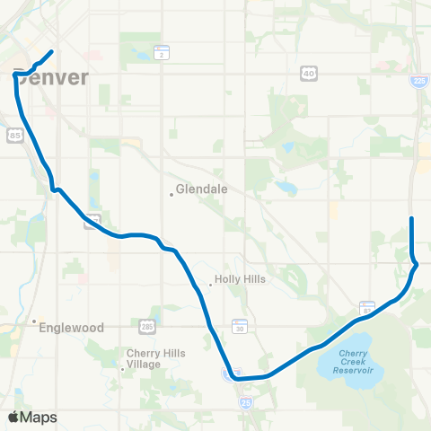 RTD 18th / Calif - Florida map