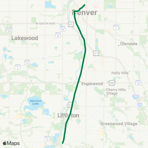 RTD 18th / Calif - Littleton / Mineral map