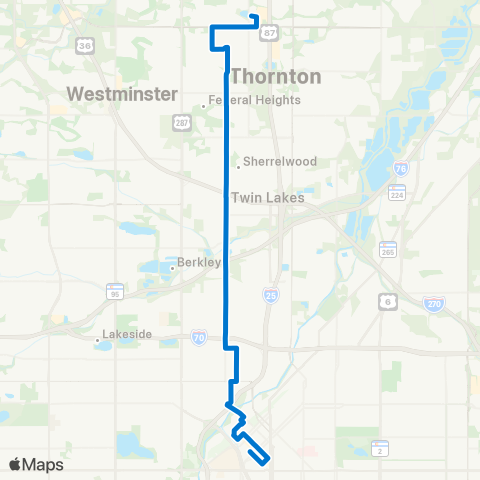 RTD North Pecos map