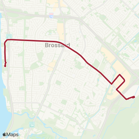 RTL Station Brossard / de Rome / St-Laurent map