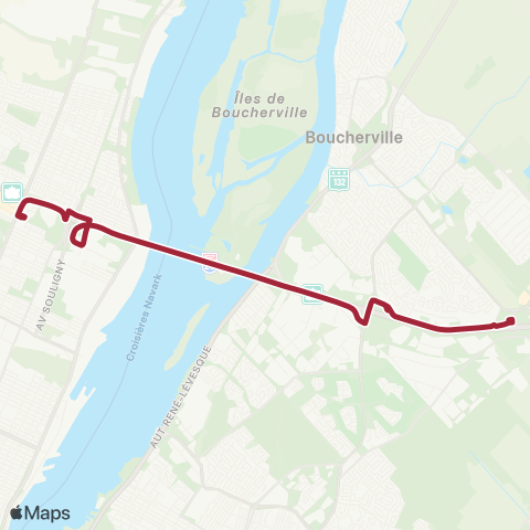 RTL Express de Touraine / de Montarville / Radisson map