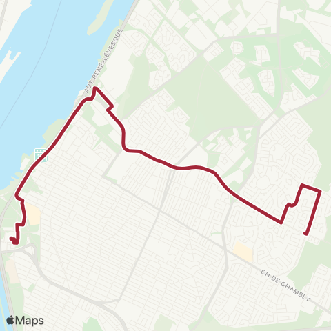 RTL Roland-Therrien / Roberval map