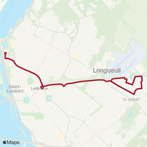 RTL Secteurs l-M St-Hubert map