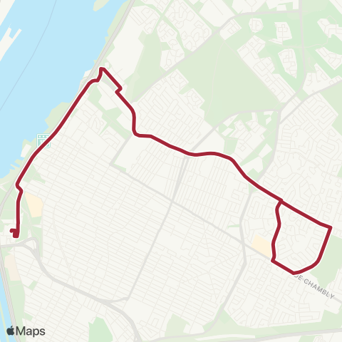 RTL Roland-Therrien / Roberval map